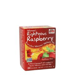 Női teakeverék málnalevéllel, Now Women's Righteous Raspberry Tea, 48 g