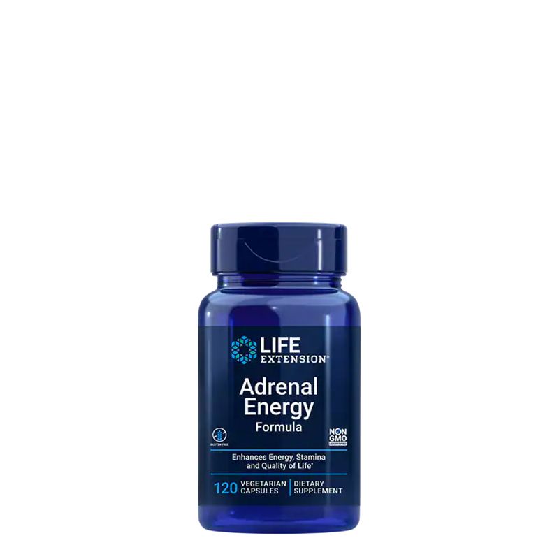 Stresszmoduláló energizáló komplex, Life Extension Adrenal Energy Formula, 120 kapszula
