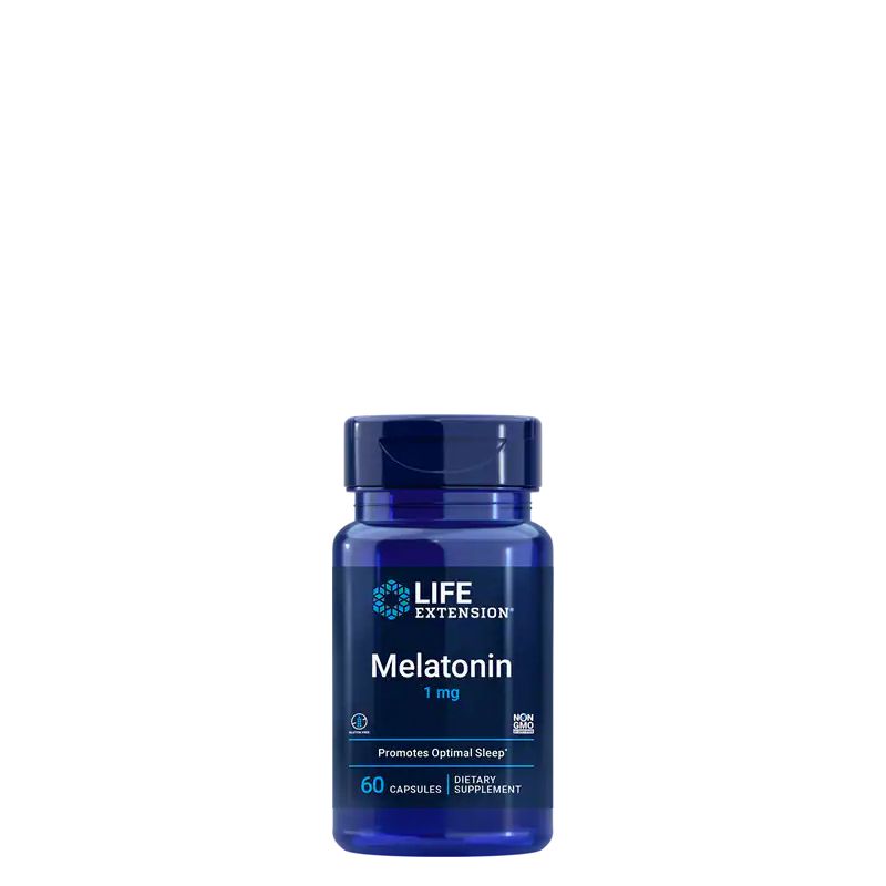 Melatonin 1 mg, Life Extension Melatonin, 60 kapszula