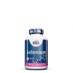 Szelén L-Szelenometionin 100 mcg, Haya Labs Selenium Chelated Yeast Free, 120 kapszula