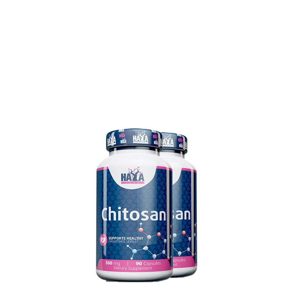 Kitozán 500 mg, Haya Labs Chitosan, 2x90 kapszula