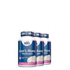 Süngomba 500 mg, Haya Labs Lion’s Mane Mushroom, 3x60 kapszula