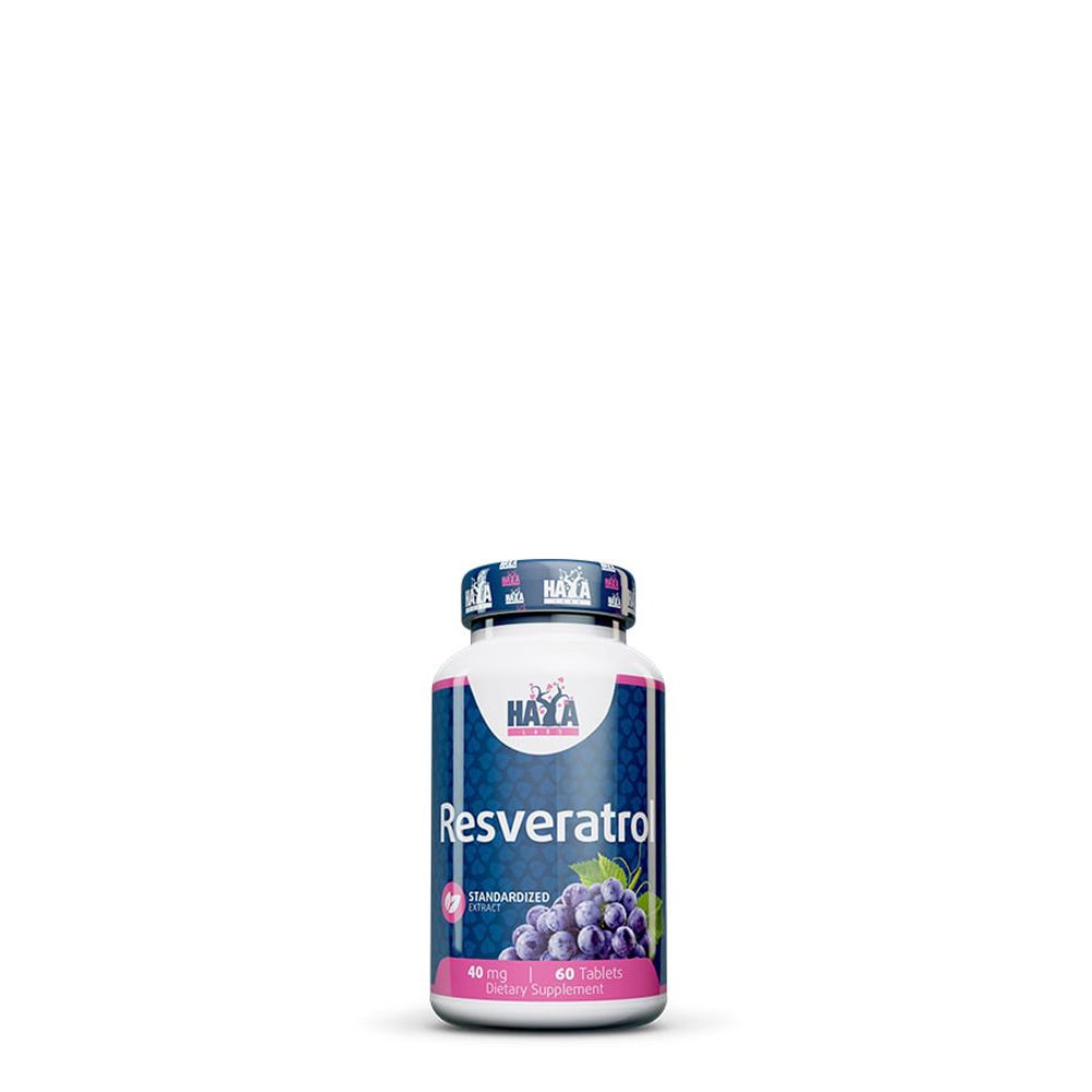 Rezveratrol 40 mg, Haya Labs Resveratrol, 60 kapszula