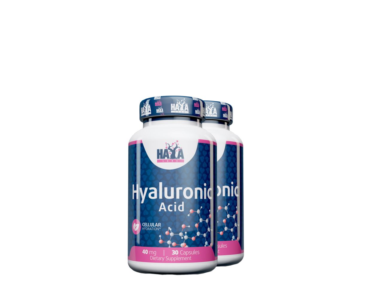 Hialuronsav 40 mg, Haya Labs Hyaluronic Acid, 2x30 kapszula