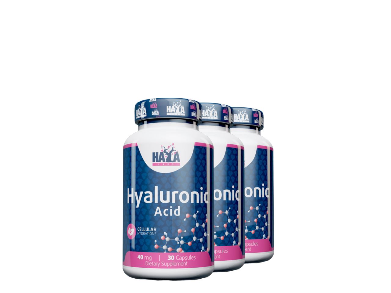 Hialuronsav 40 mg, Haya Labs Hyaluronic Acid, 3x30 kapszula