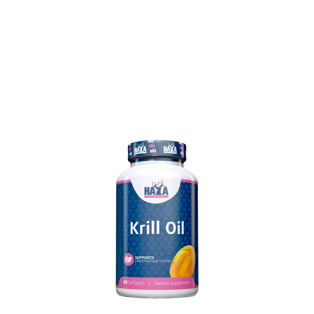 Krillolaj, 500 mg, Haya Labs Krill Oil, 60 lágykapszula