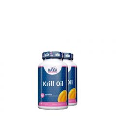 Krillolaj, 500 mg, Haya Labs Krill Oil, 2x60 lágykapszula