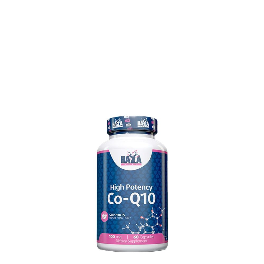 Q10 koenzim, 100 mg, Haya Labs High Potency Co-Q10, 60 kapszula