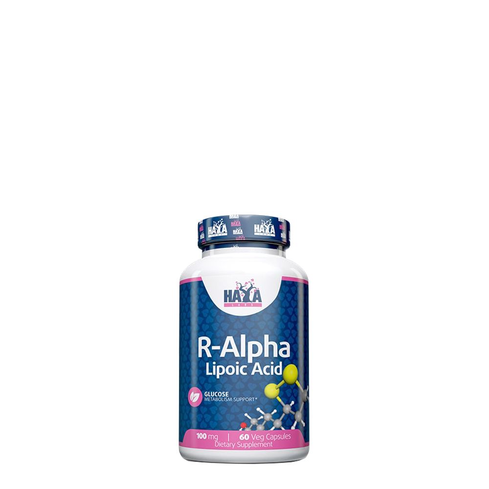 R-alfa liponsav 100 mg, Haya Labs R-Alpha Lipoic Acid, 60 kapszula