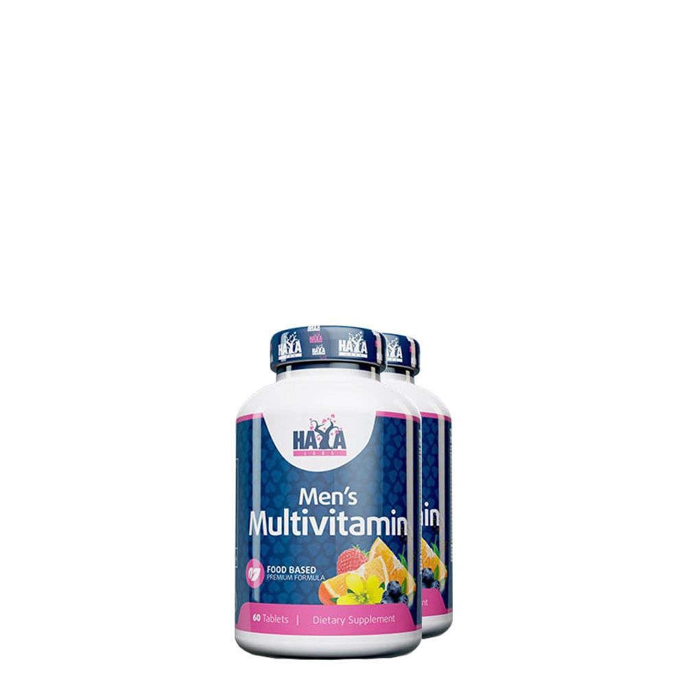 Multivitamin férfiaknak, Haya Labs Food Based Men’s Multi, 2x60 kapszula