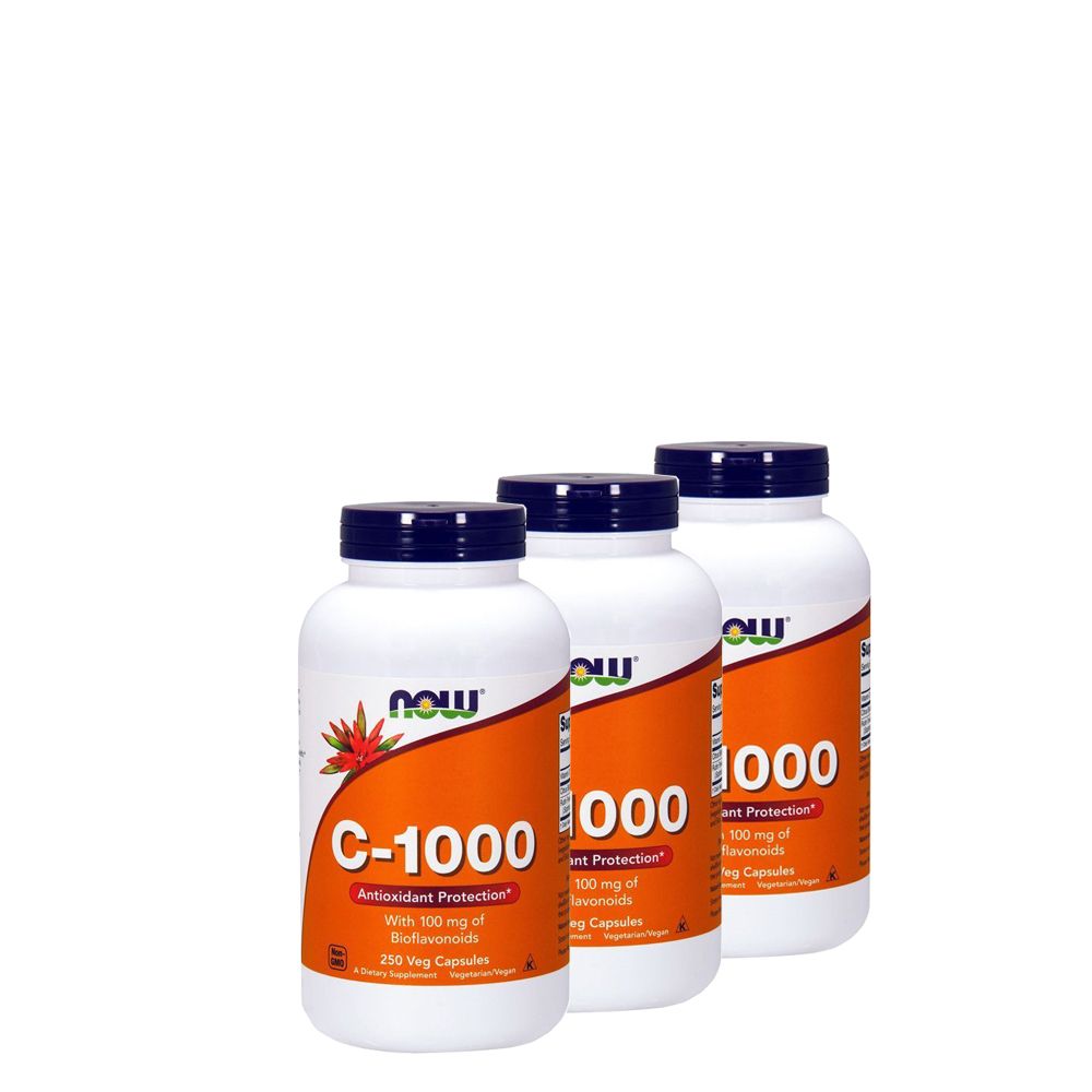 C-vitamin 1000 mg bioflavonoidokkal, Now C-1000 with Bioflavonoids, 3x250 kapszula