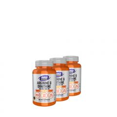 Arginin és ornitin, Now Arginine & Ornithine, 3x100 kapszula