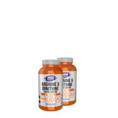 Arginin és ornitin, Now Arginine & Ornithine, 2x250 kapszula