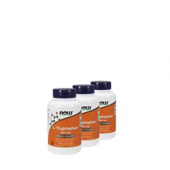 L-triptofán aminosav 500 mg, Now L-Tryptophan, 3x60 kapszula