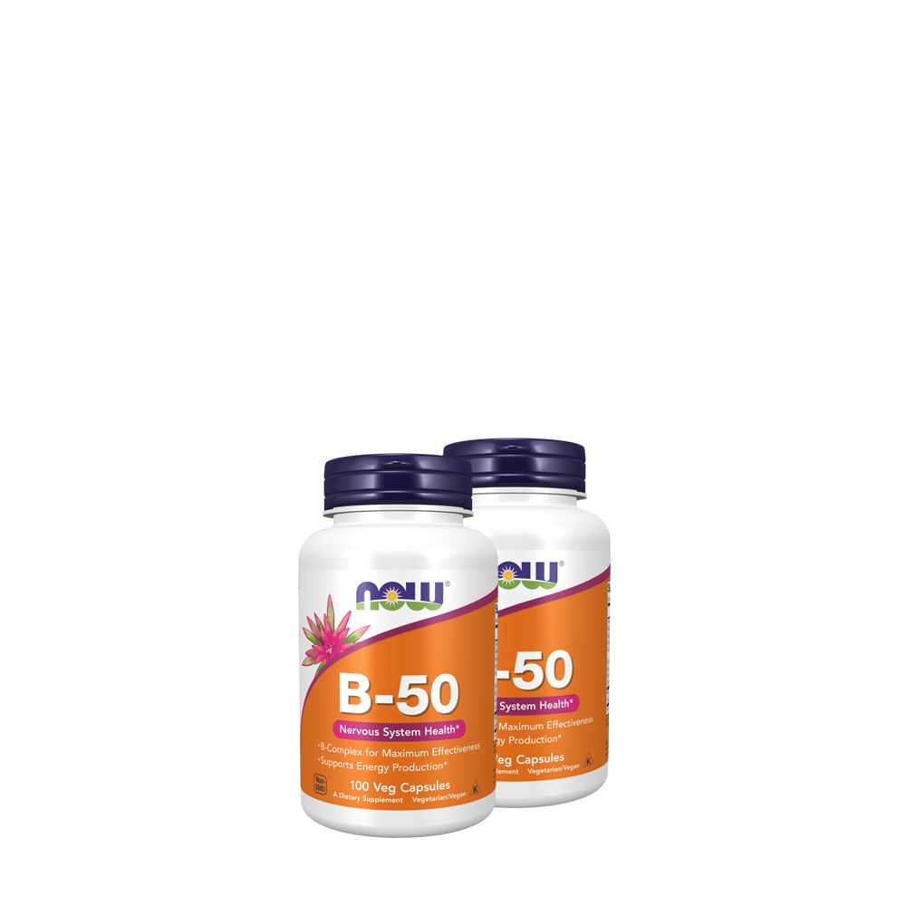 B-50 B-vitamin komplex, Now B-50, 2x100 kapszula