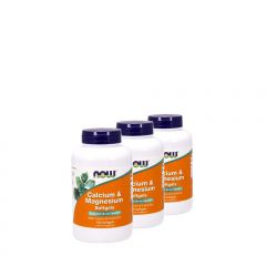 Kálcium magnézium + D3 vitamin és cink, Now Calcium & Magnesium D3 & Zinc, 3x120 gélkapszula