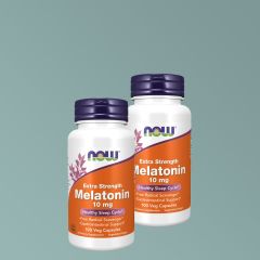 Melatonin extra dózisú 10 mg, Now Extra Strength Melatonin, 2x100 kapszula