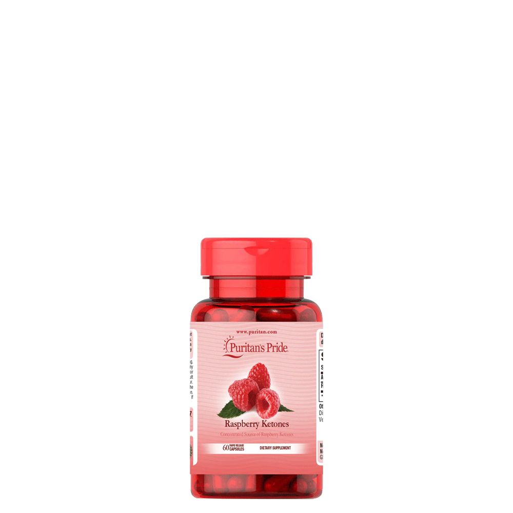 Málna ketonok 100 mg, Puritan's Pride Raspberry Ketones, 120 kapszula