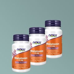 Melatonin 5 mg, Now Melatonin, 3x60 kapszula
