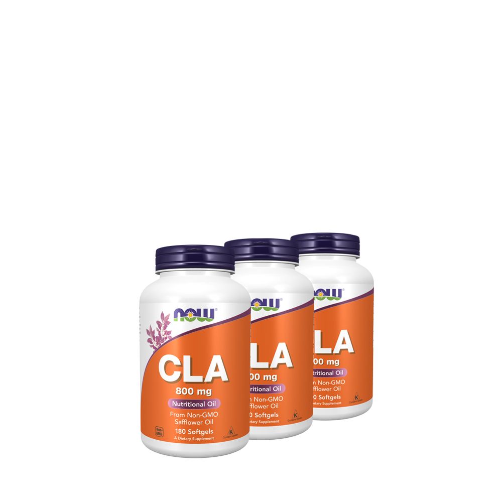 CLA 800 mg testsúly menedzsment, Now CLA, 3x180 kapszula