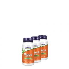 Maca gyökér 500 mg, Now Maca, 3x100 kapszula