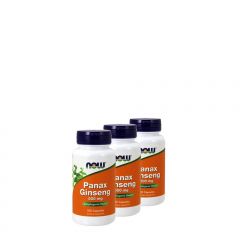 Panax ginzeng 500 mg, Now Panax Ginseng, 3x100 kapszula