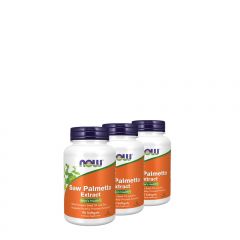 Fűrészpálma kivonat tökmagolajjal és cinkkel, Now Saw Palmetto Extract, 3x90 kapszula