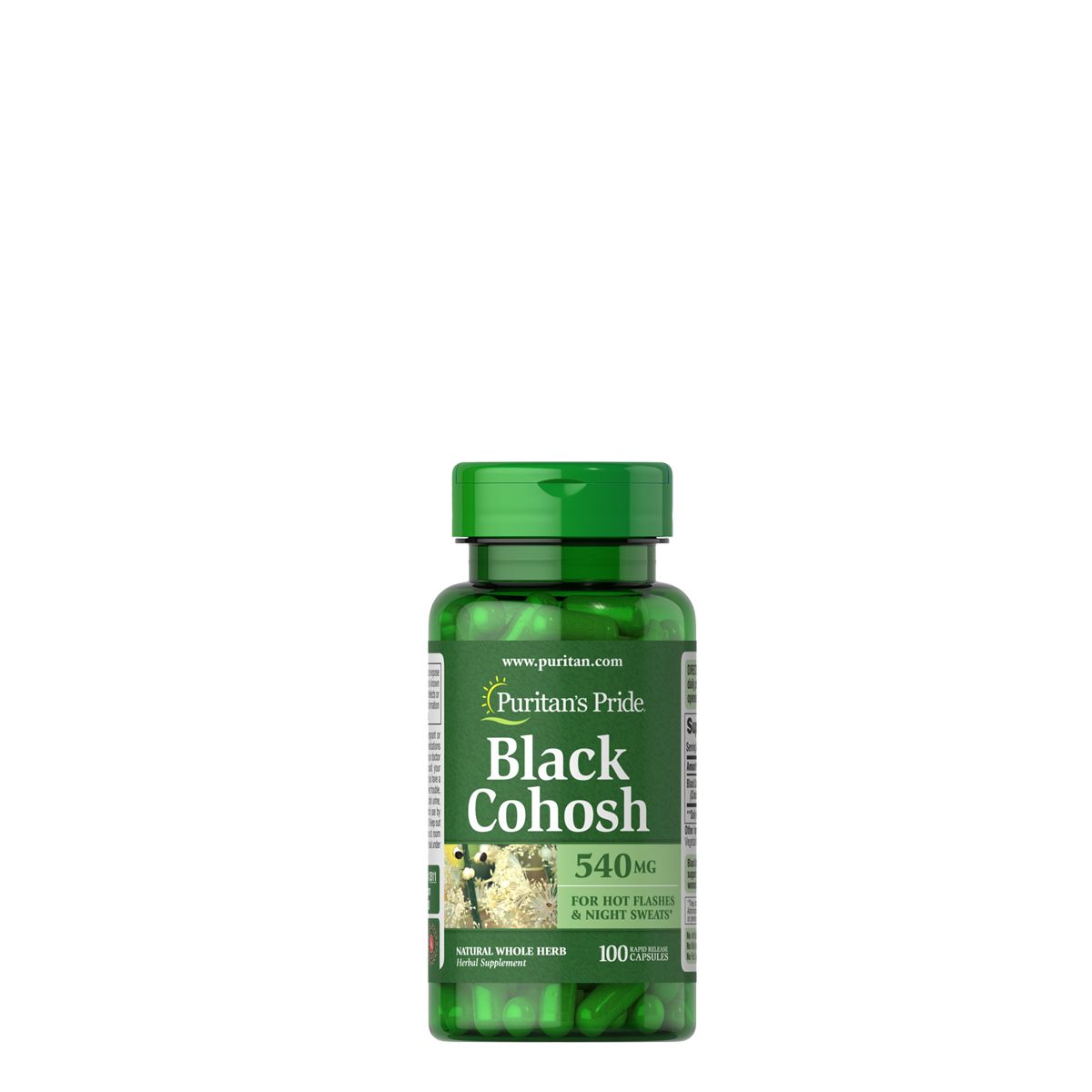 Poloskavész kapszula, Puritan's Pride Black Cohosh 540 mg, 100 kapszula