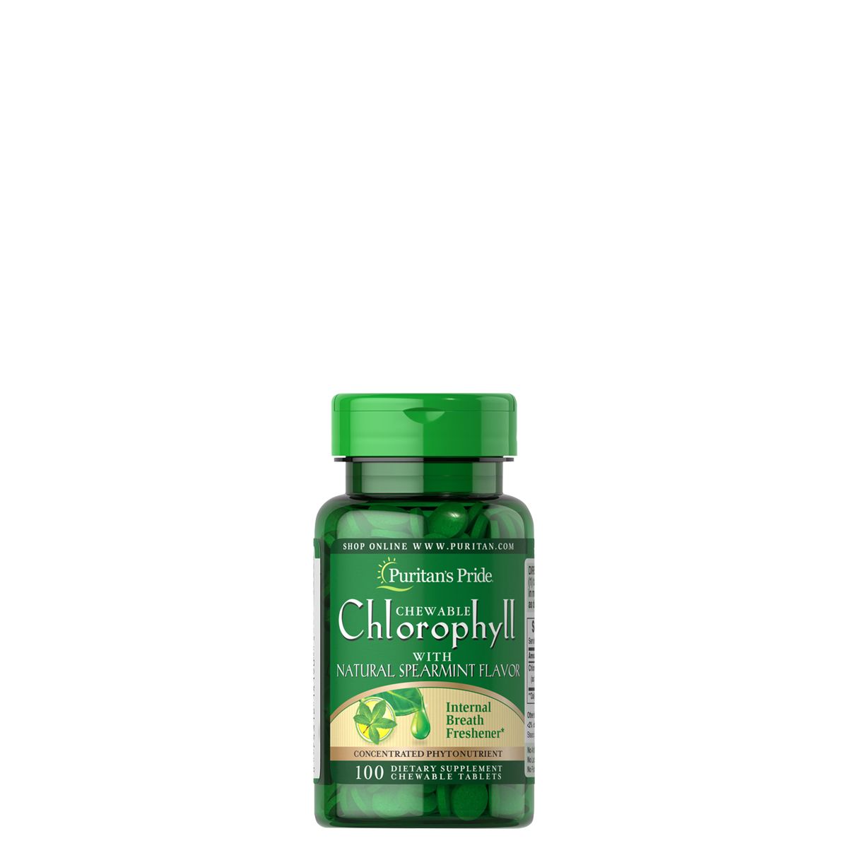 Klorofill rágótabletta, Puritan's Pride Chewable Chlorophyll, 100 tabletta