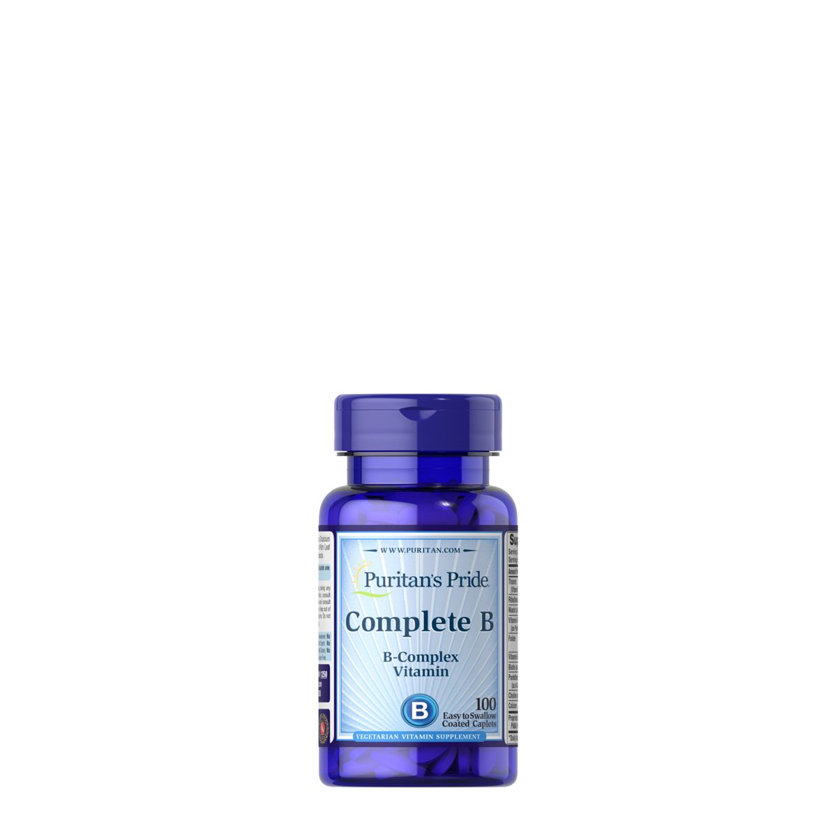 B-vitamin komplex, Puritan's Pride Complete B (Vitamin B Complex), 100 kapszula