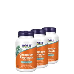 Króm pikolinát, Now Chromium Picolinate Insulin Co-Factor, 3x250 kapszula