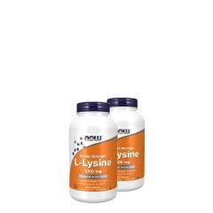 Dupla dózisú L-lizin 1000 mg, Now Double Strength L-Lysine, 2x250 tabletta