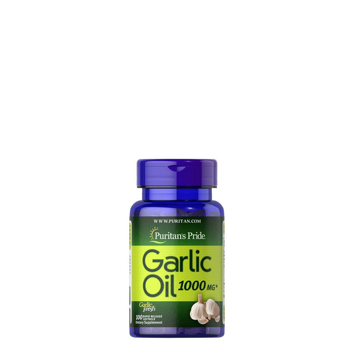 Fokhagyma olaj 1000 mg, Puritan's Pride Garlic Oil, 100 kapszula