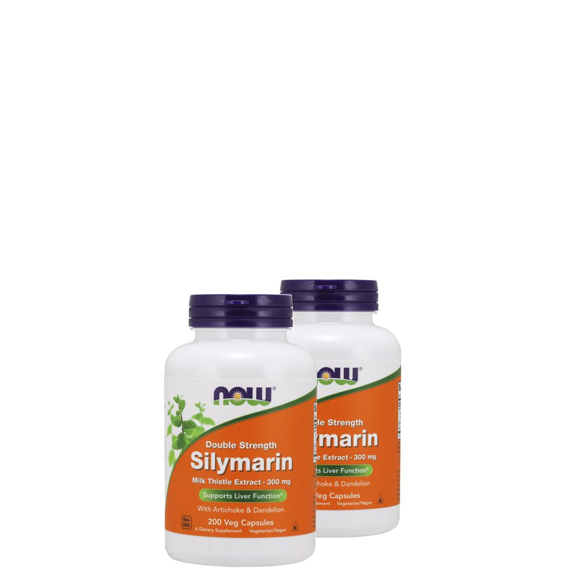 Szilimarin máriatövis kivonat 300 mg, Now Silymarin, 2x200 kapszula