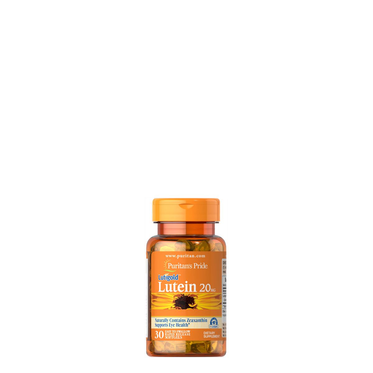 Lutein zeaxantinnal 20 mg, Puritan's Pride Lutein with Zeaxanthin, 30 kapszula