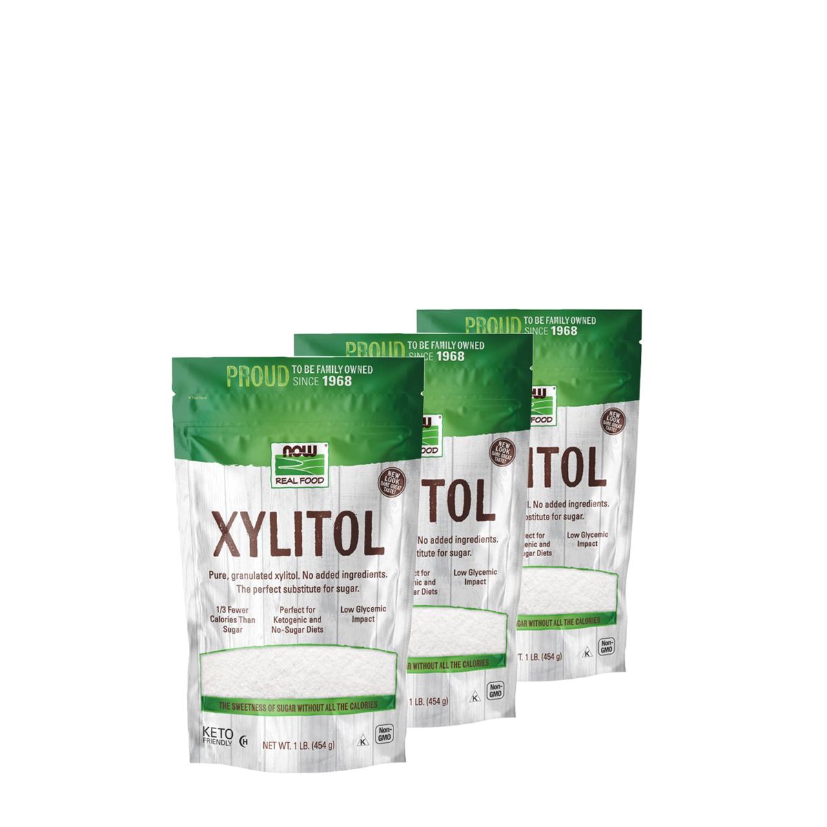 Xilit édesítőszer, Now Xylitol, 3x454 g