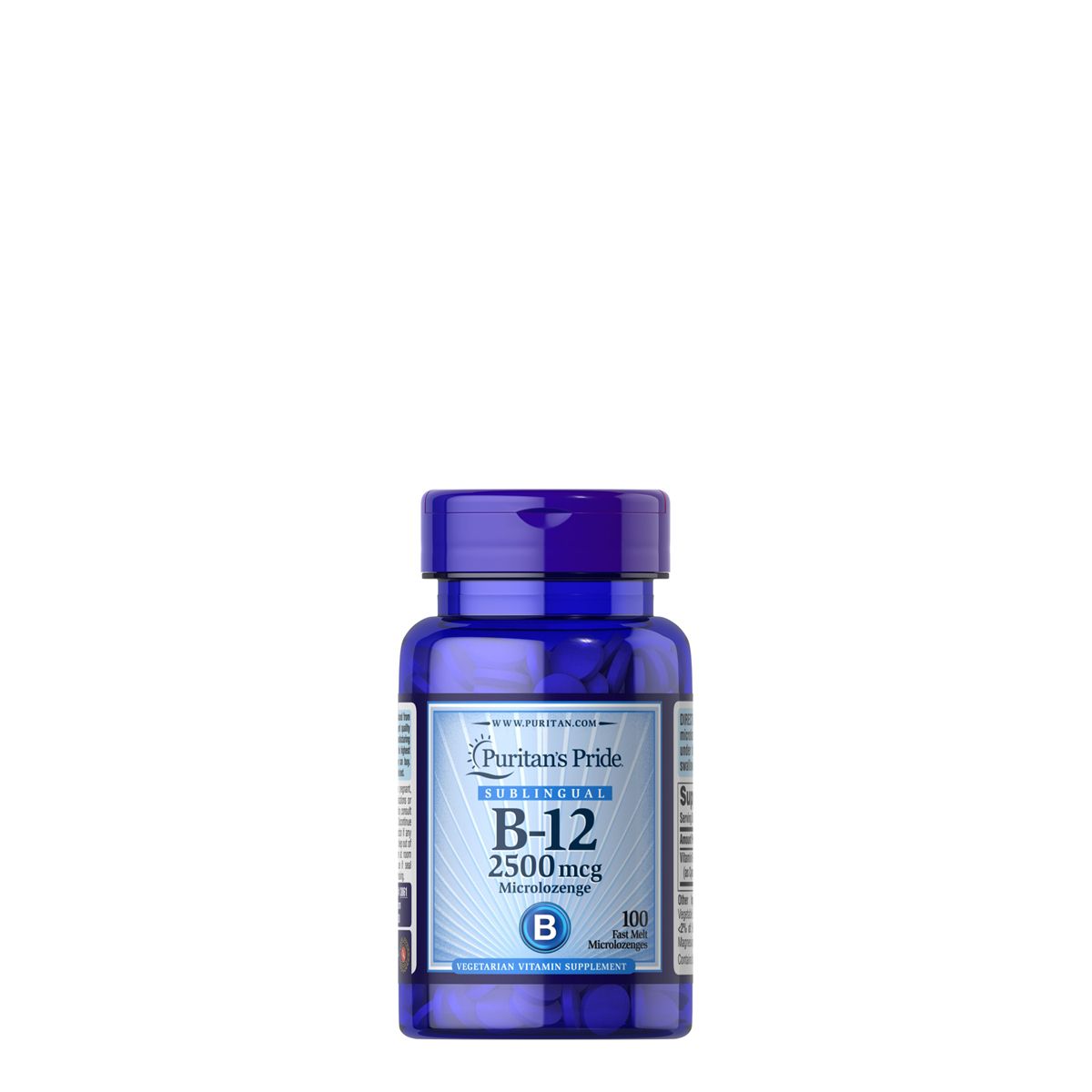 B-12 vitamin 2500 mcg, Puritan's Pride Vitamin B-12, 100 tabletta