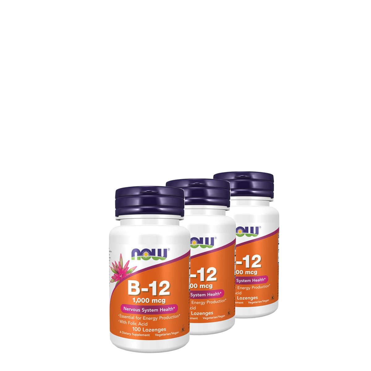 B-12 vitamin 1000 mcg, Now Vitamin B-12, 3x100 tabletta