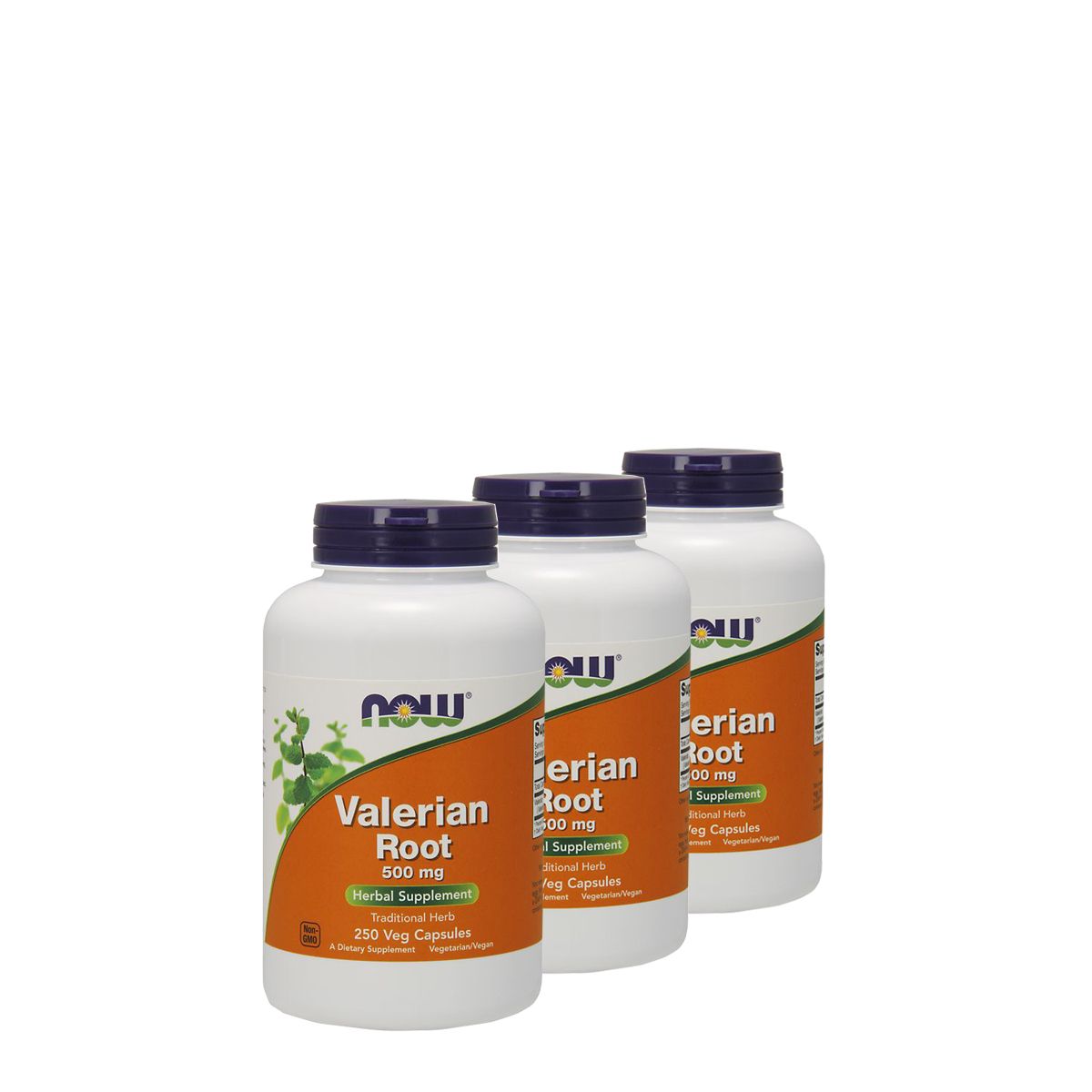 Valeriana gyökér 500 mg, Now Valerian Root, 3x250 kapszula