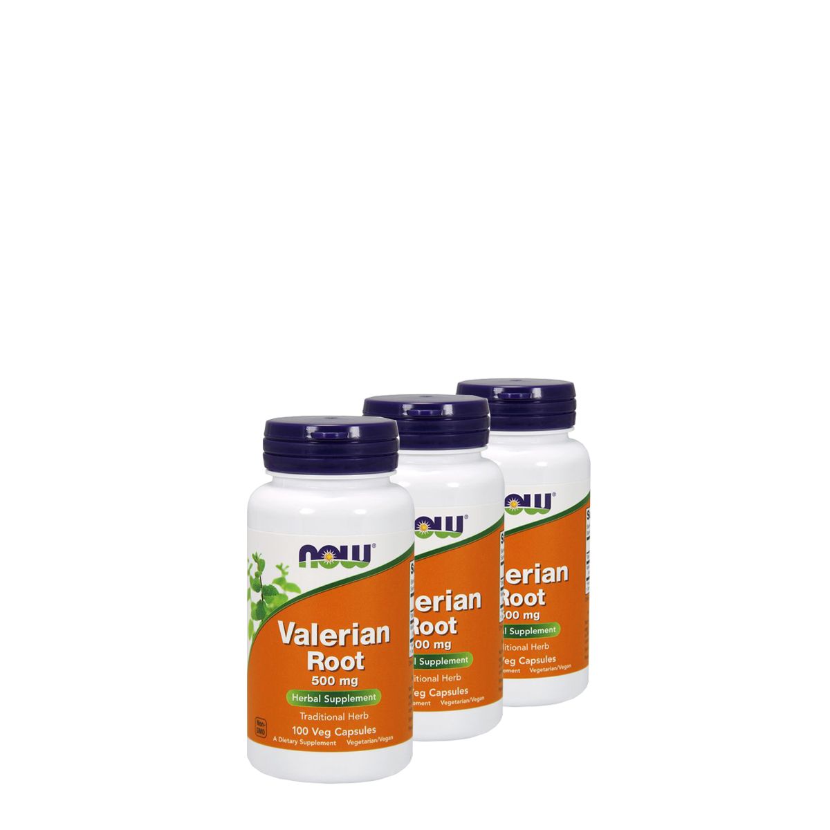 Valeriana gyökér 500 mg, Now Valerian Root, 3x100 kapszula