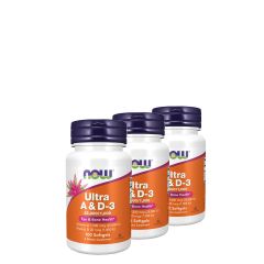 A- és D-vitamin komplex 25000/ 1000, Now Ultra A & D, 3x100 kapszula