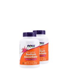 C-vitamin por nátrium aszkorbát formában, Now Sodium Ascorbate Powder, 2x227 g