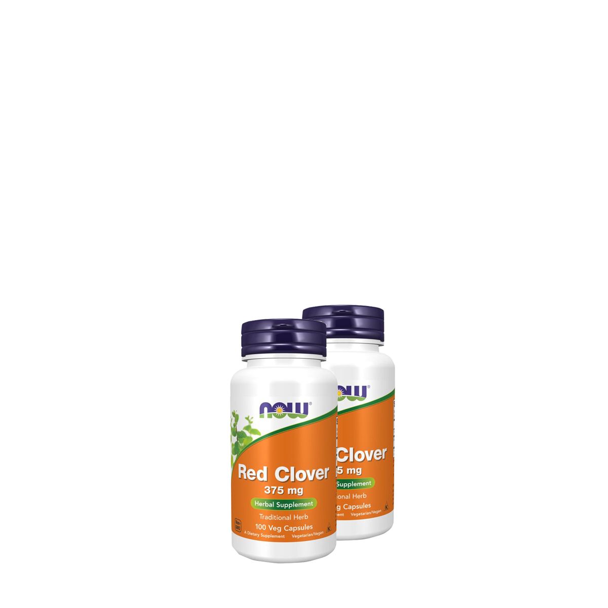 Vörös lóhere 375 mg, Now Red Clover Herbal Supplement, 2x100 kapszula