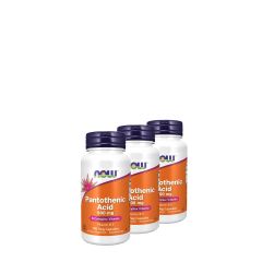 Pantoténsav 500 mg, Now Pantothenic Acid, 3x100 kapszula