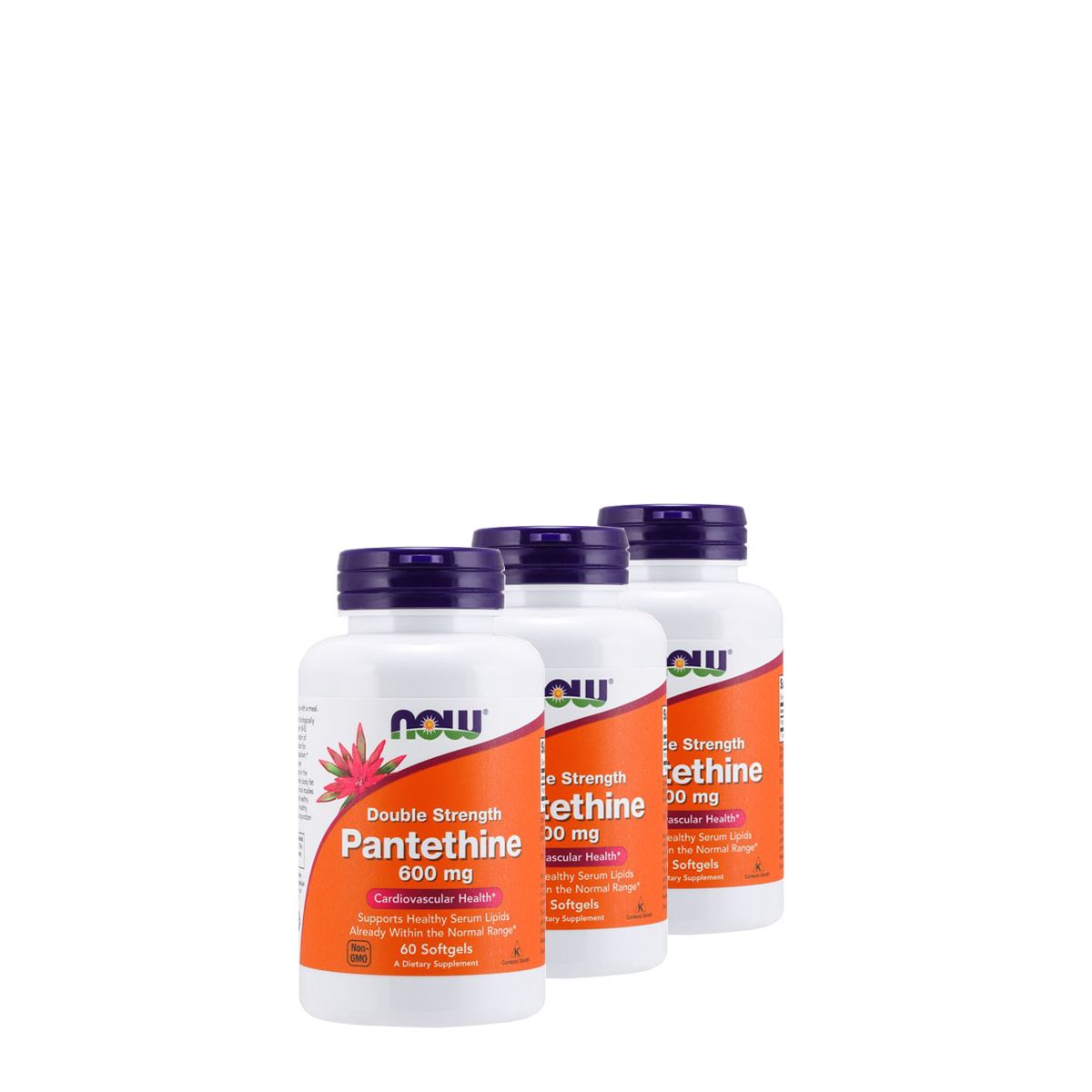 Pantetin 600 mg, Now Panthetine, 3x60 kapszula