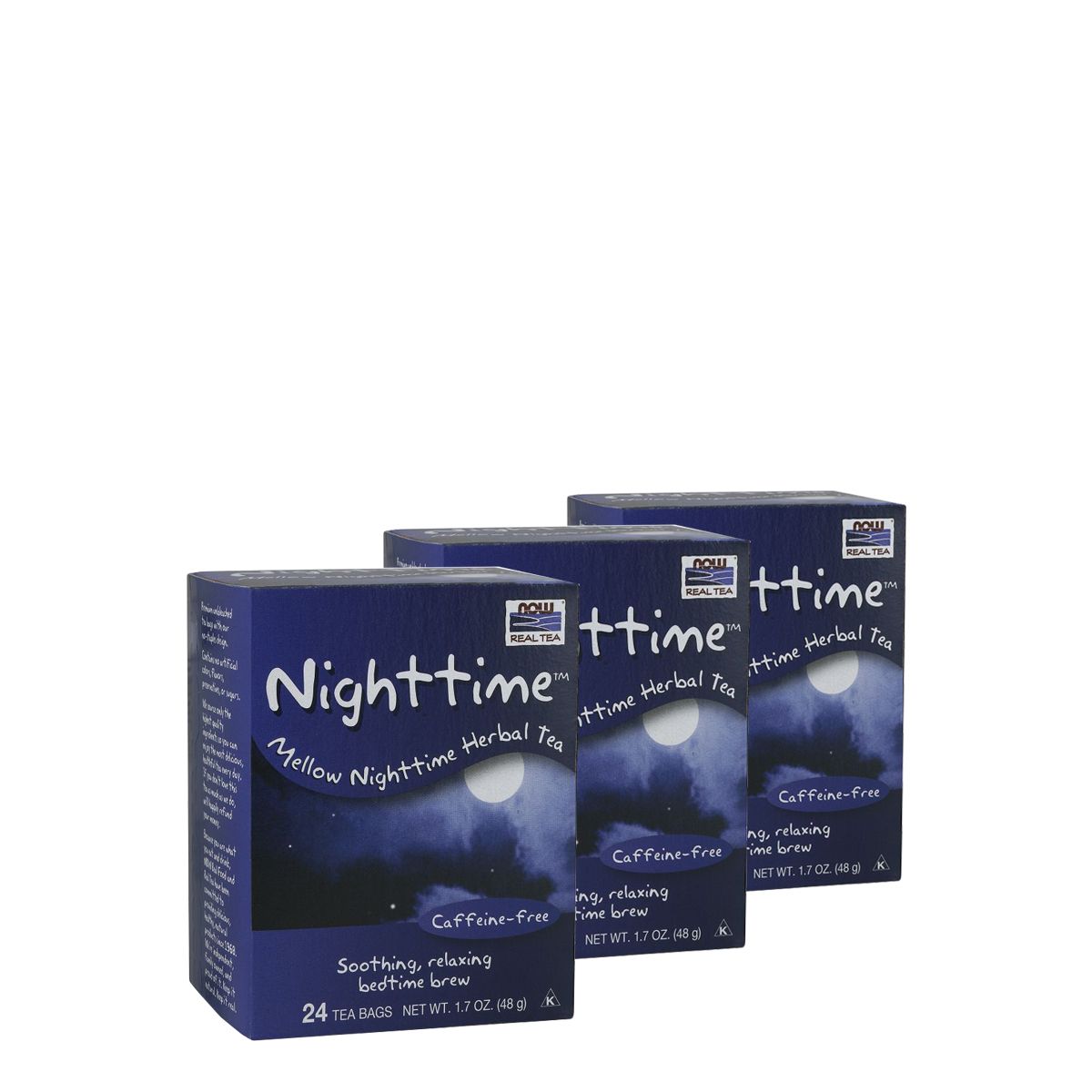Alvássegítő gyógynövény tea, Now Nighttime Tea, 3x24 adag, 3x48 g