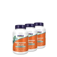 Magnézium citrát, Now Magnesium Citrate, 3x120 kapszula