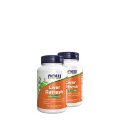 Májvédő és méregtelenítő formula, Now Liver Refresh, 2x90 kapszula