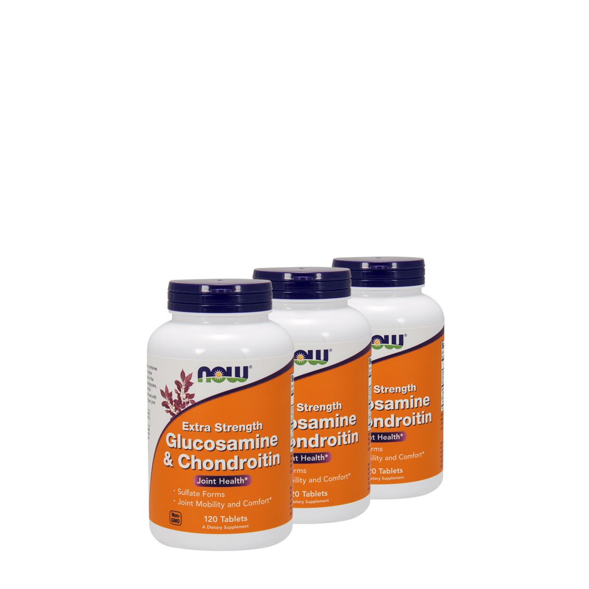 Extra dózisú glükozamin-kondroitin formula, Now Extra Strength Glucosamine & Chondroitin, 3x120 tabletta