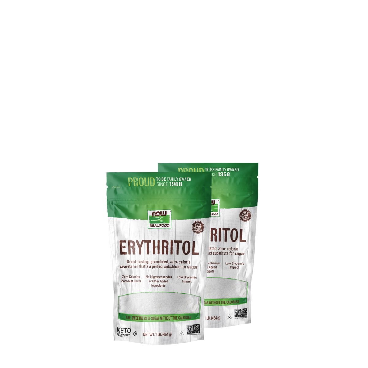 Eritrit édesítőszer, Now Erythritol, 2x454 g
